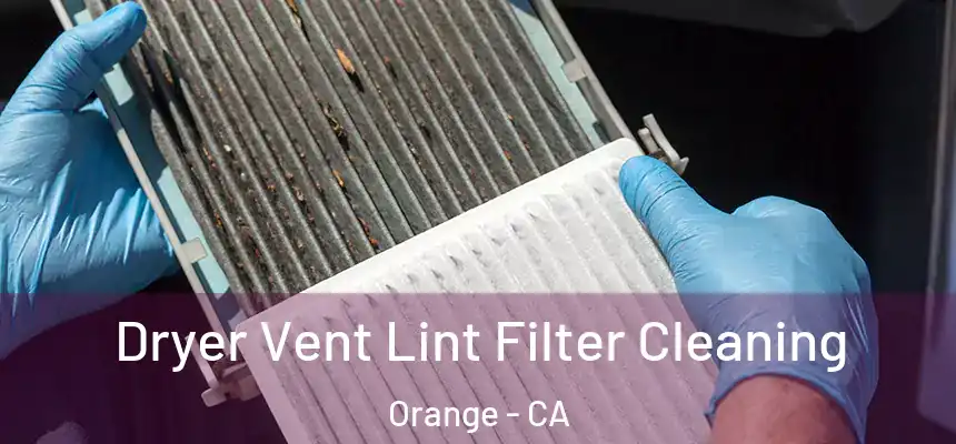 Dryer Vent Lint Filter Cleaning Orange - CA